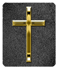 DF35-510-GD-SH-BK Gold Single Cross Shimmer Black